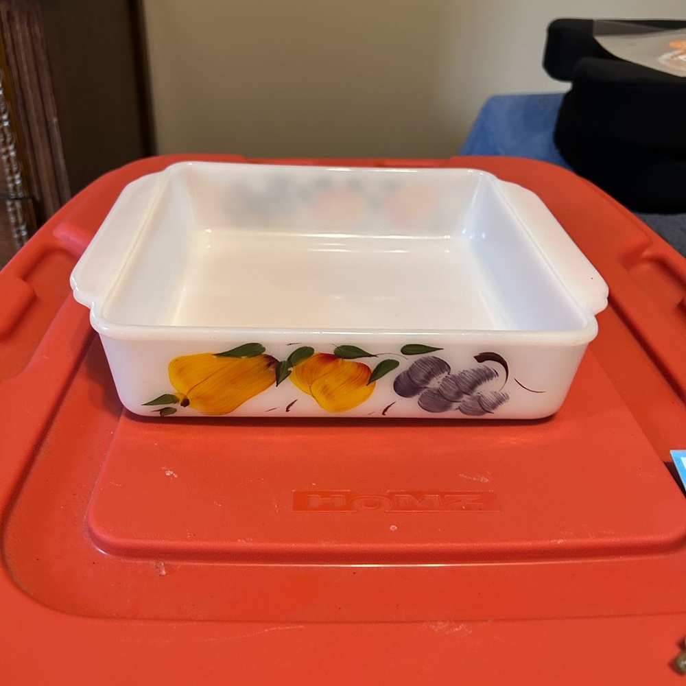 Fruit Design Square Baking Dish